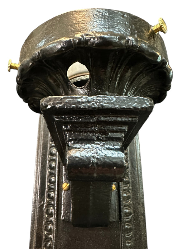 Restored Antique Cast Iron Wall Sconce Pair GA20685