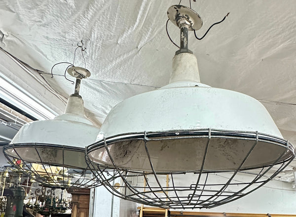 Vintage Industrial Pendant Lights - 2 Available GA20398