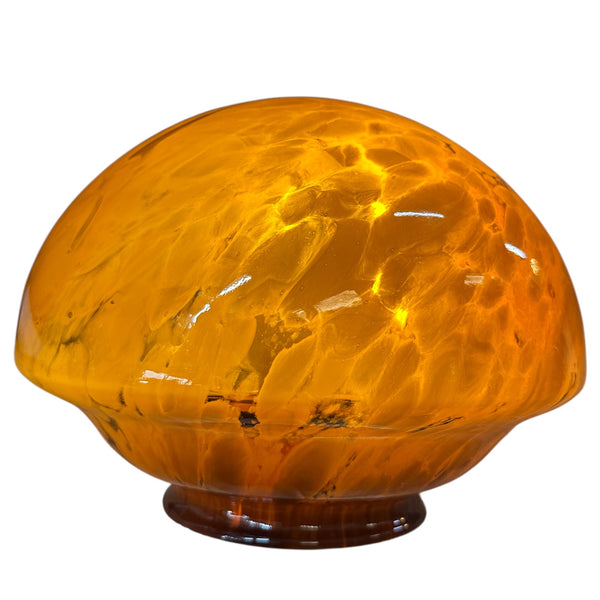 Amber Marbled Glass Dome Flush Mount Shade w/ 5" Fitter GA20697
