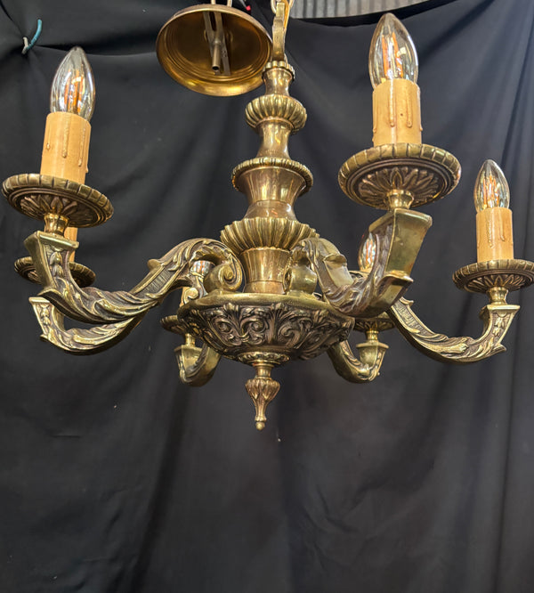 Solid Brass 6-Light Chandelier GA21274