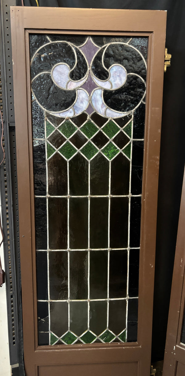 Pair of Stained Glass Cabinet Doors GA21327