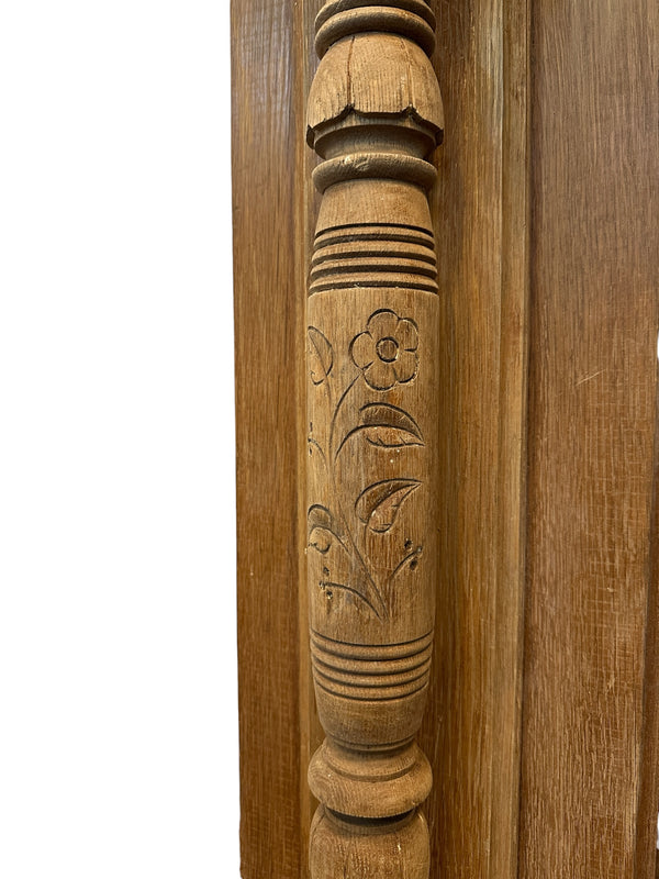19th Century Restored Eastlake Carved Wood Fireplace Mantel GA20965