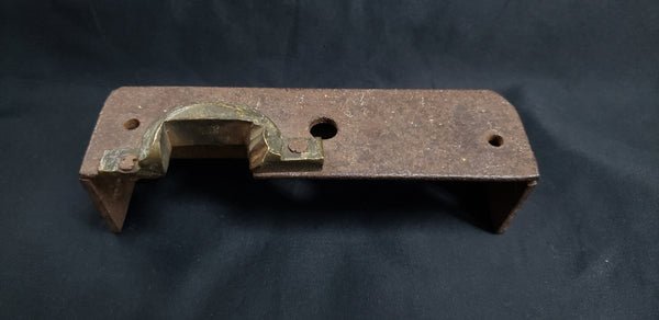 Cast Iron & Brass Carpenter Style Rim Lock Keeper 5 1/2" x 1 3/8" GS00865