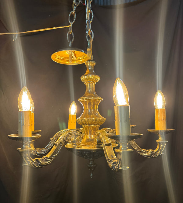 Solid Brass 6-Light Chandelier GA21274