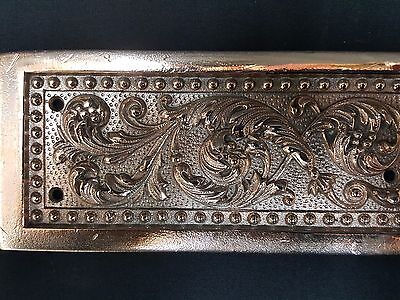 Art Deco Solid Brass National Register Plaque 17 1/2" x 3" GS00736