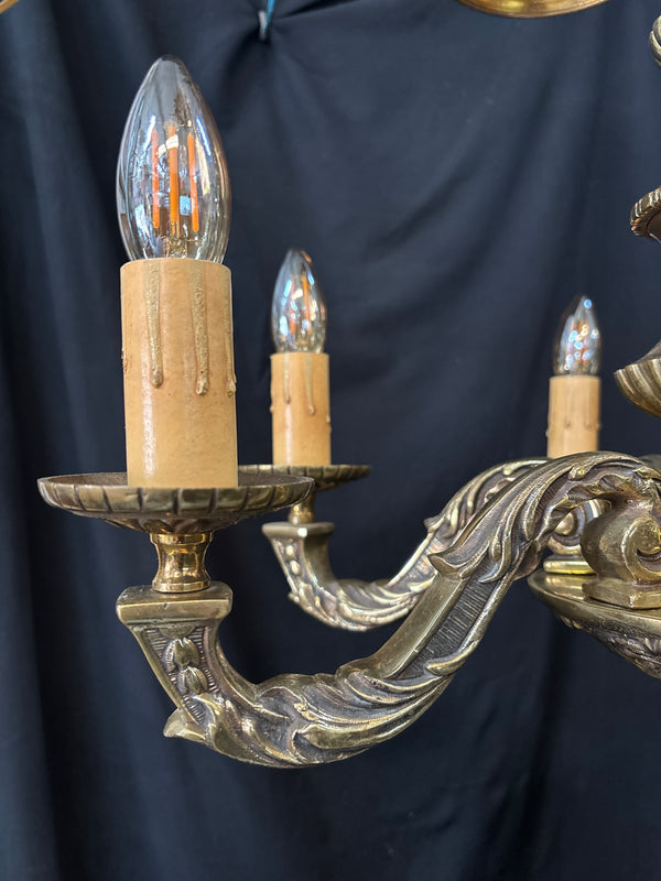 Solid Brass 6-Light Chandelier GA21274