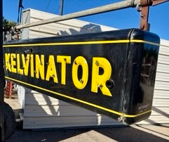 Vintage Double-Sided Porcelain Neon "Kelvinator" Storefront Sign GA20460