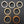 Load image into Gallery viewer, Architectural Salvage Round Red Brass Drawer Pull Handles Set of 7
