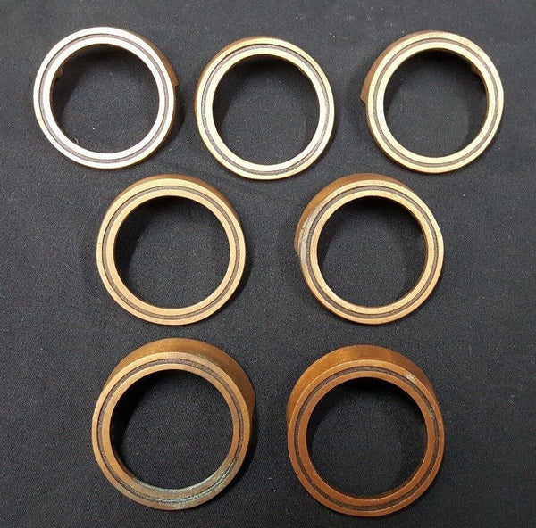 Architectural Salvage Round Red Brass Drawer Pull Handles Set of 7