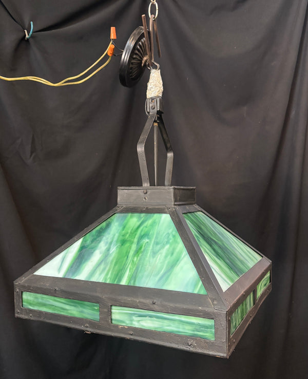Stained Glass Iron Light Fixture GA21347