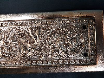 Art Deco Solid Brass National Register Plaque 17 1/2" x 3" GS00736