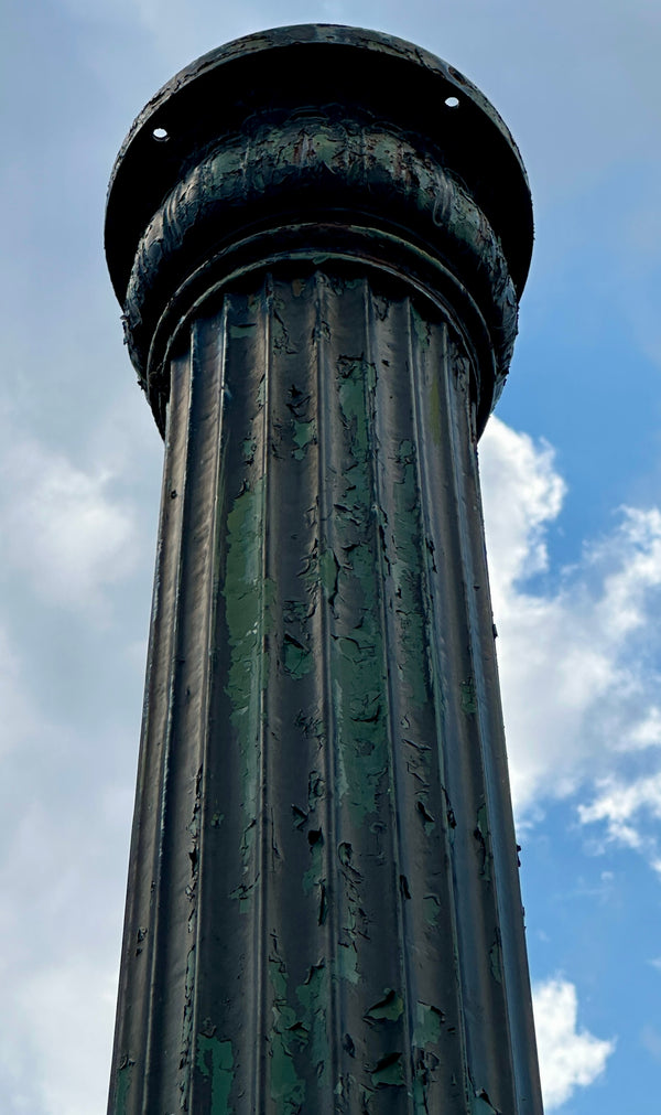 13 Ft Victorian Fluted Cast Iron Street Light Post GA20289