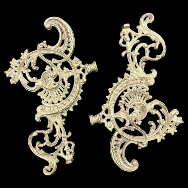 Pair of Antique Brass Chandelier Arms GA20709