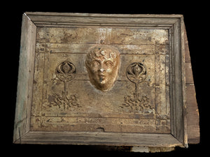 Antique Cast Iron Figural Face Wall Fountain GA20283