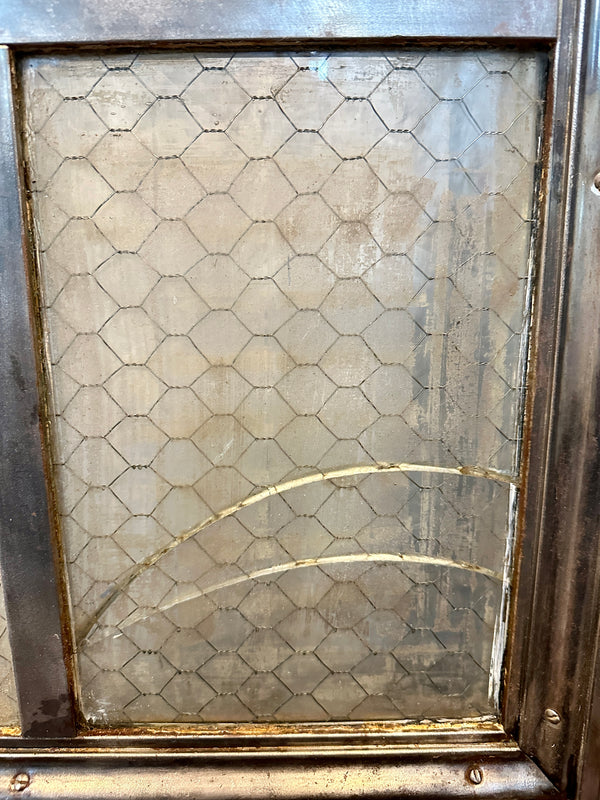 W.F. Overly & Sons 9-Pane 1-Panel Galvanized Steel Door GA20559