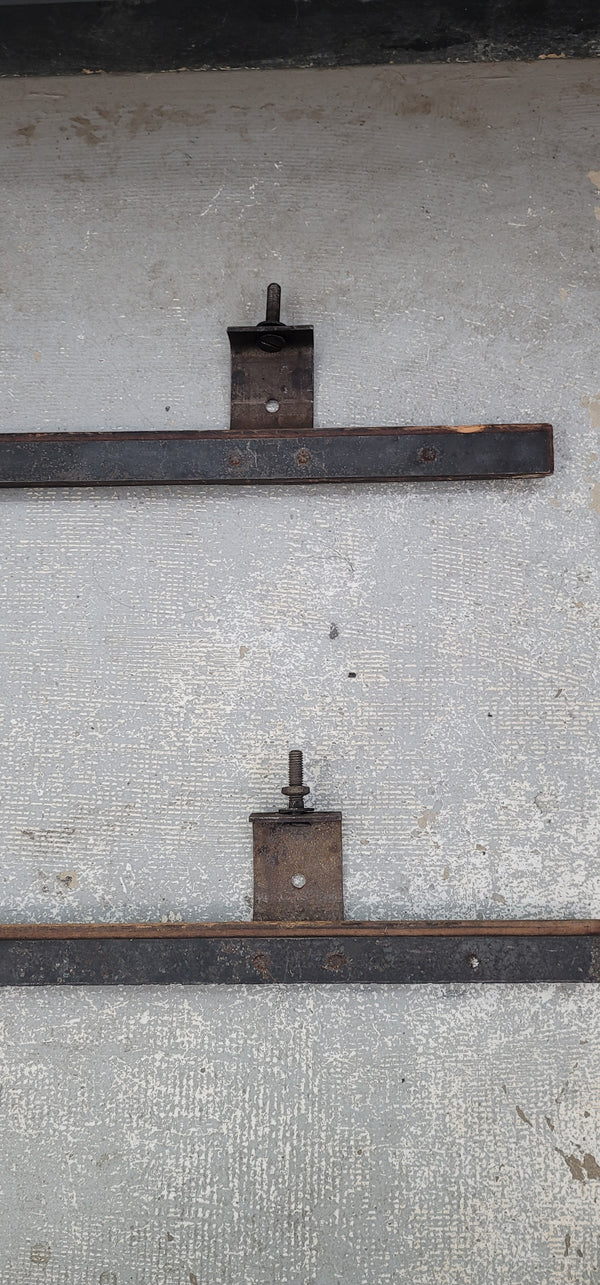 Rare! 2 Complete Pocket Door Hardware Sets w/ Railing Wheels & Screws GS00653