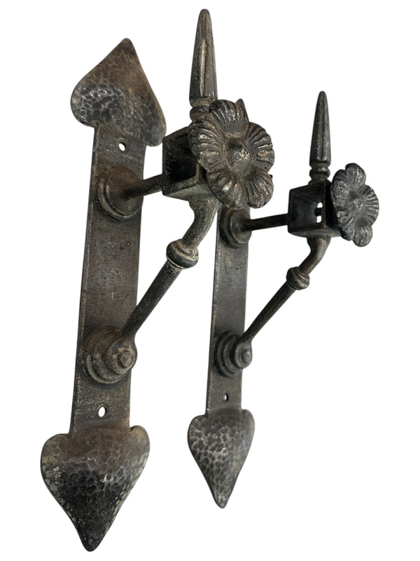 6 Pairs of Vintage Brass Patina Curtain Rod Brackets by Hi-Lite GA20716