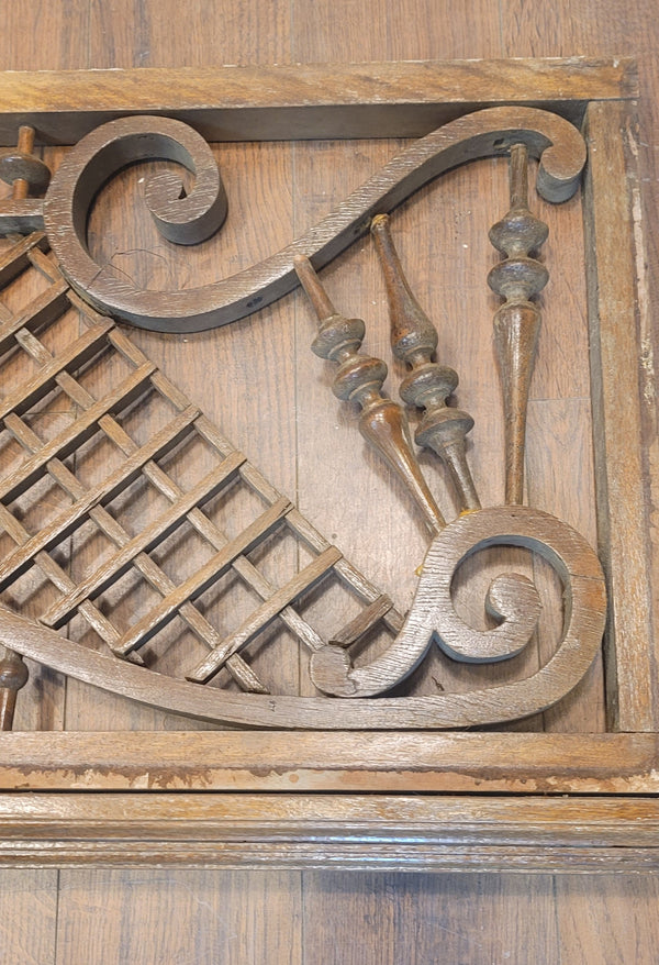 Vintage 6 Foot Long Wooden Victorian Fretwork 17 1/2" x 72" GS00893