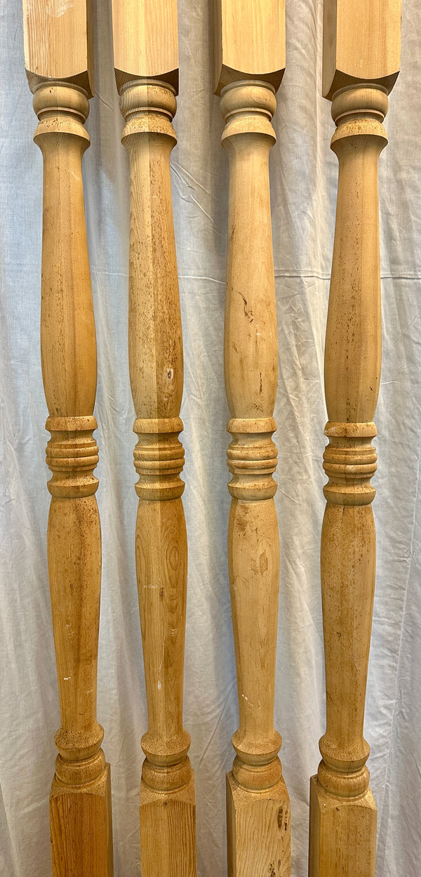 NOS Set of 4 Solid Oak Porch Columns GA20580
