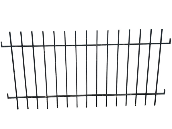 155 Feet of Antique Iron Picket Fence Panels GA21125