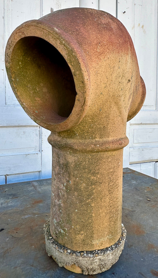 Terracotta Double Pipe Chimney Pot GA20478