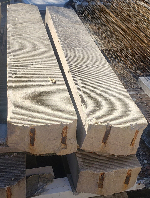 7 Foot Sandstone Steps Salvaged from Valentine Museum in Richmond VA GS00730