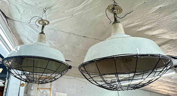 Vintage Industrial Pendant Lights - 2 Available GA20398