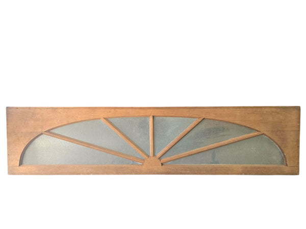 Textured Glass Sunburst Transom Window *Cracks GAM0476