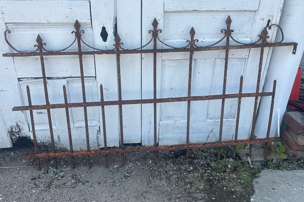 107.5 Feet of Wrought Iron Victorian Fence Panels GA21243