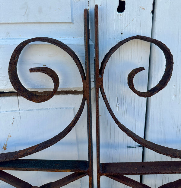 Pair of Antique Wrought Iron Garden Entrance Gates GA21017