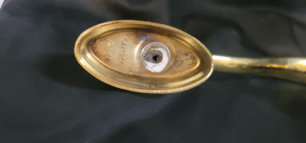 Brass Curved Handle Thumb Latch Hardware Set w/Deadbolt Knob & More GS00884