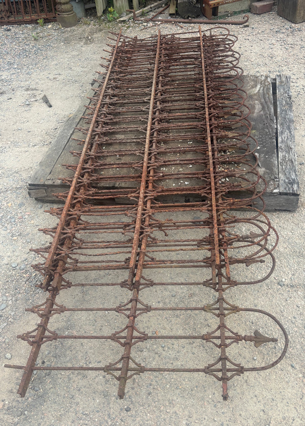 50.5 Feet of Wrought Iron Fence Panels GA21224