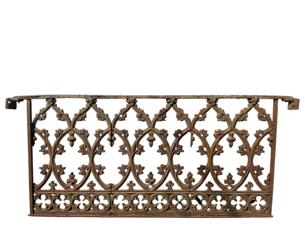 26' Ft of Antique Ornate Cast Iron Garden Gate Fencing GA20848