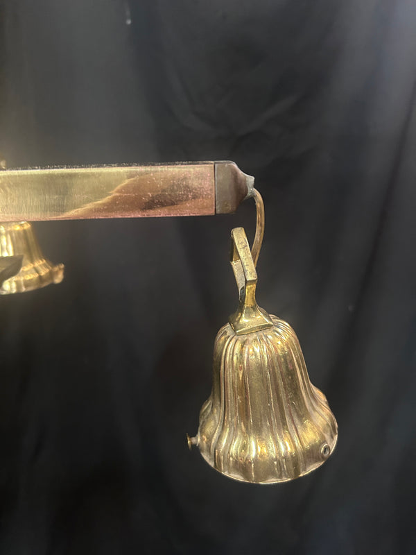4 Light Brass Chandelier AS IS GS010984