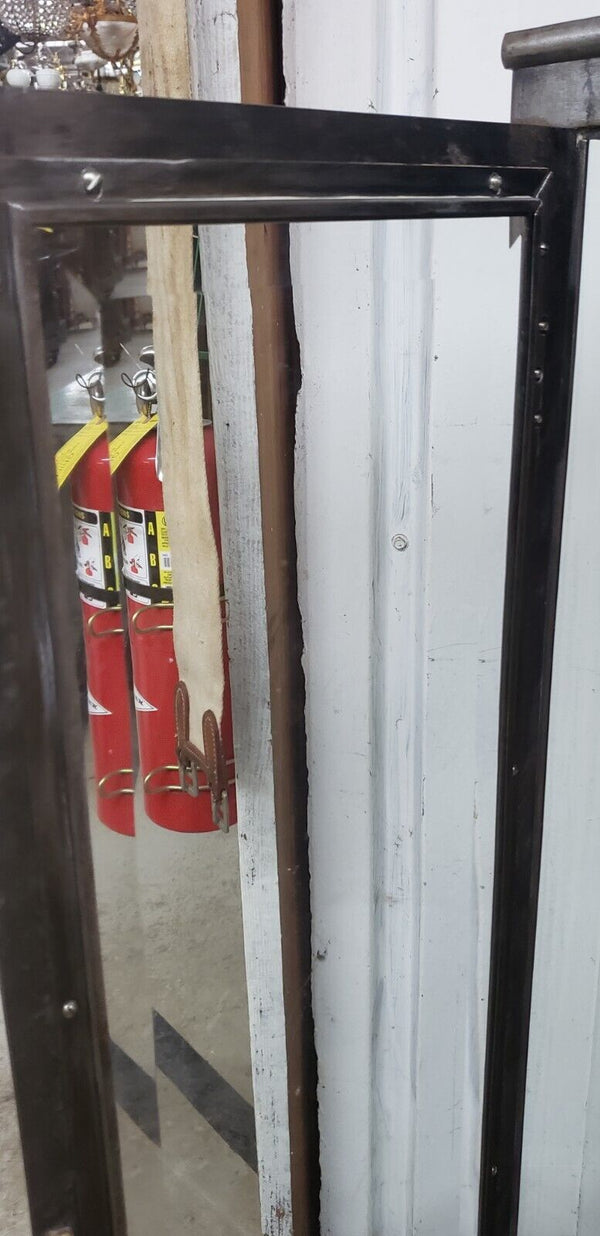 Antique Steel Medical Cabinet Beveled Glass 3 Drawers & Cabriole Legs GA9499