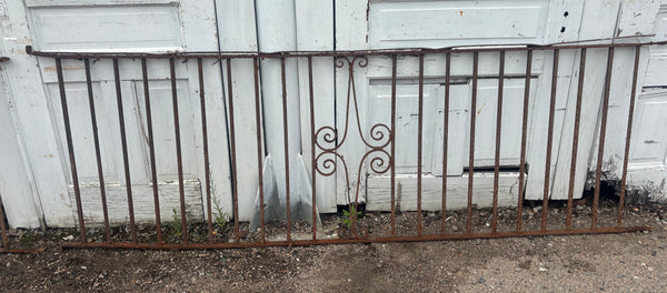 14 Feet of Iron Fence Panels GA21384