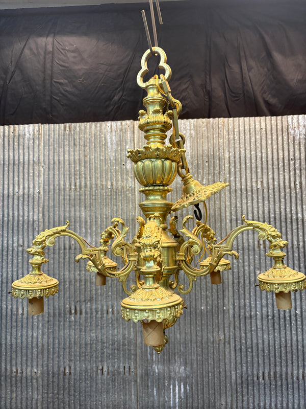 5-Light Solid Brass Chandelier GA21360