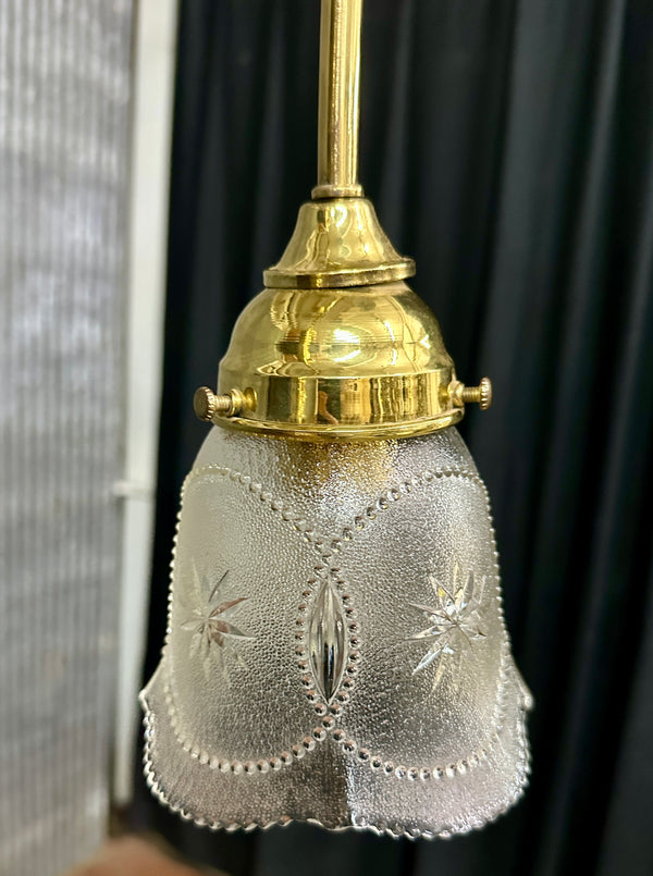 Vintage Brass 2-Arm Chandelier - 14" T x 18" W - GA21030