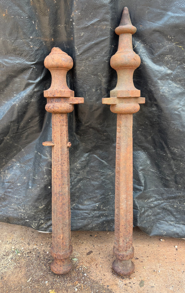 Pair of Cast Iron Newel Posts GA21591