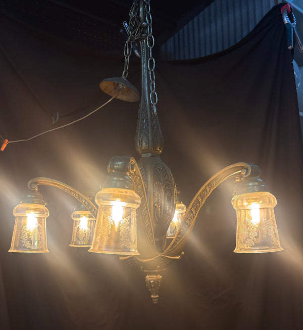 Brass 6-Light Chandelier GA21275