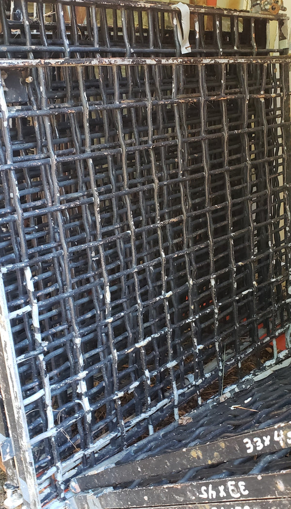 Salvaged Iron Window Grates from a State Institution in Allentown PA 42" x 41" #GA9354