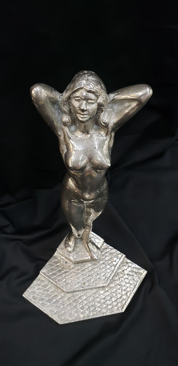 1920's Art Deco Sculpture by Gyula J. Maugsch  "Awakening" Nude Female GA9372