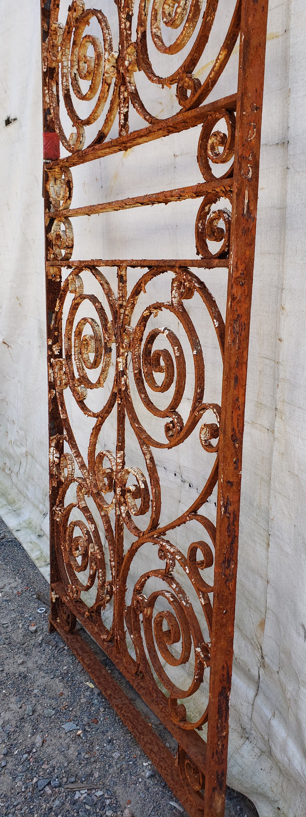 Ornate Wrought Iron Fence Panel 87 1/4" Tall by  32 1/2" Wide  #GA9400