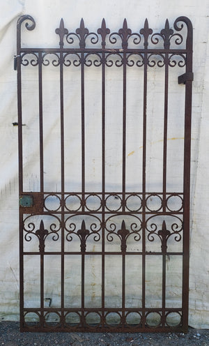 Heavy Duty Ornate Wrought Iron Gate with Lock 85
