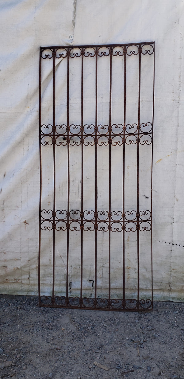 Large Wrought Iron Gate Panel 87 1/4" Tall by 38 1/4"  Wide GA9439