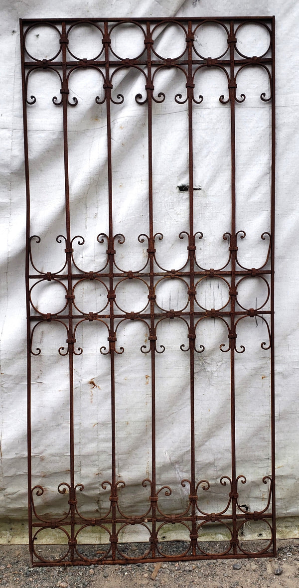 Ornate Wrought Iron Gate 37 3/4" Wide by 80" Tall GA9470
