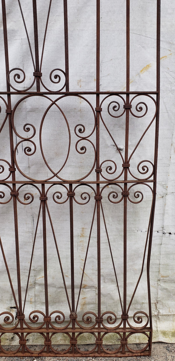 Ornate Wrought Iron Gate 76 1/2" Tall by 32 1/4" Wide GA9472