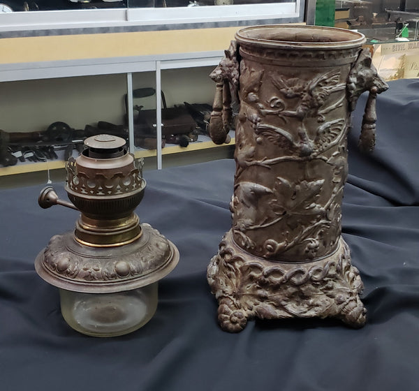 Unique & Antique Ehrich & Gaetz of Berlin Matador Oil Burner Table Lamp GA9492L