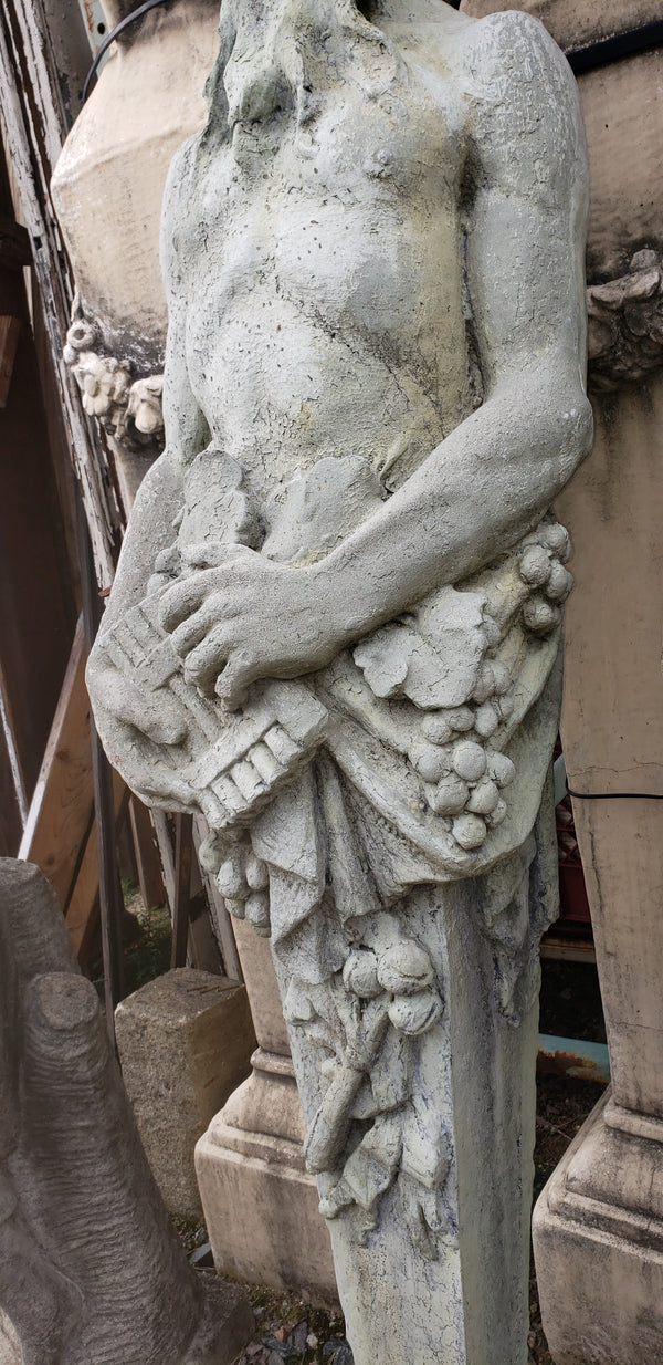 Greek God of the Wild Pan Terminal Statue 58 1/2" Tall GA9502