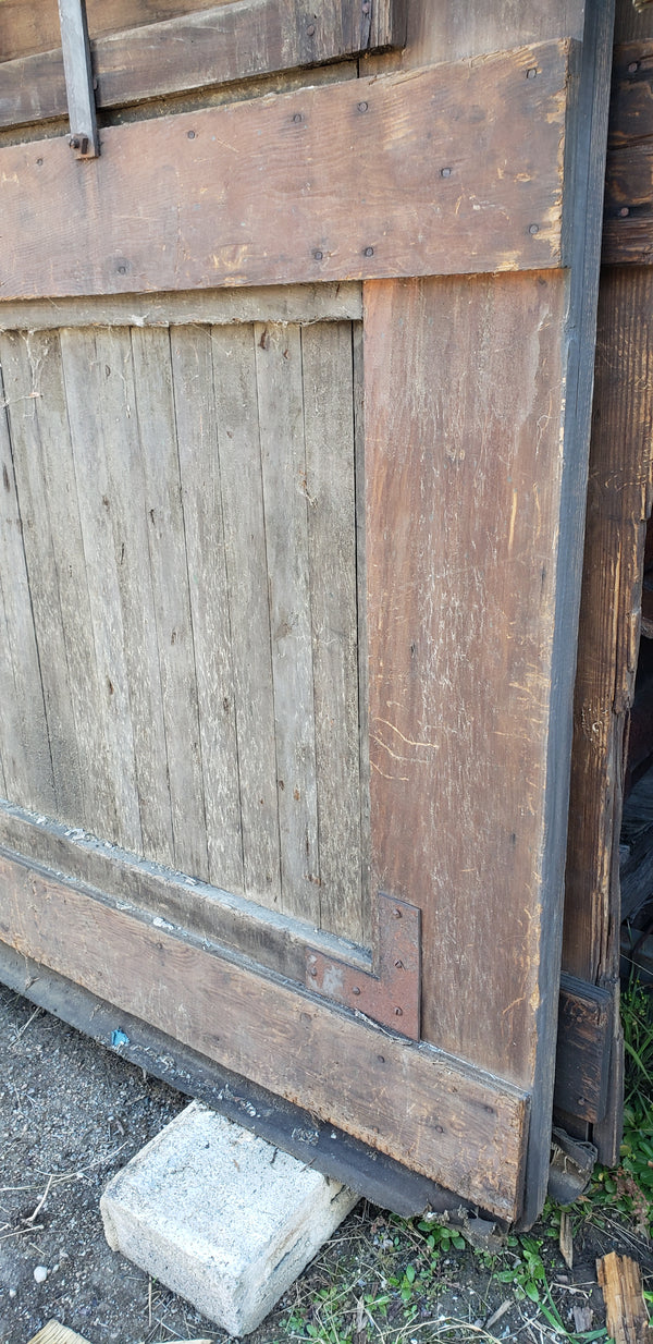 Turn of the Century Rolling Warehouse Door Salvaged in Central Virginia GA9515